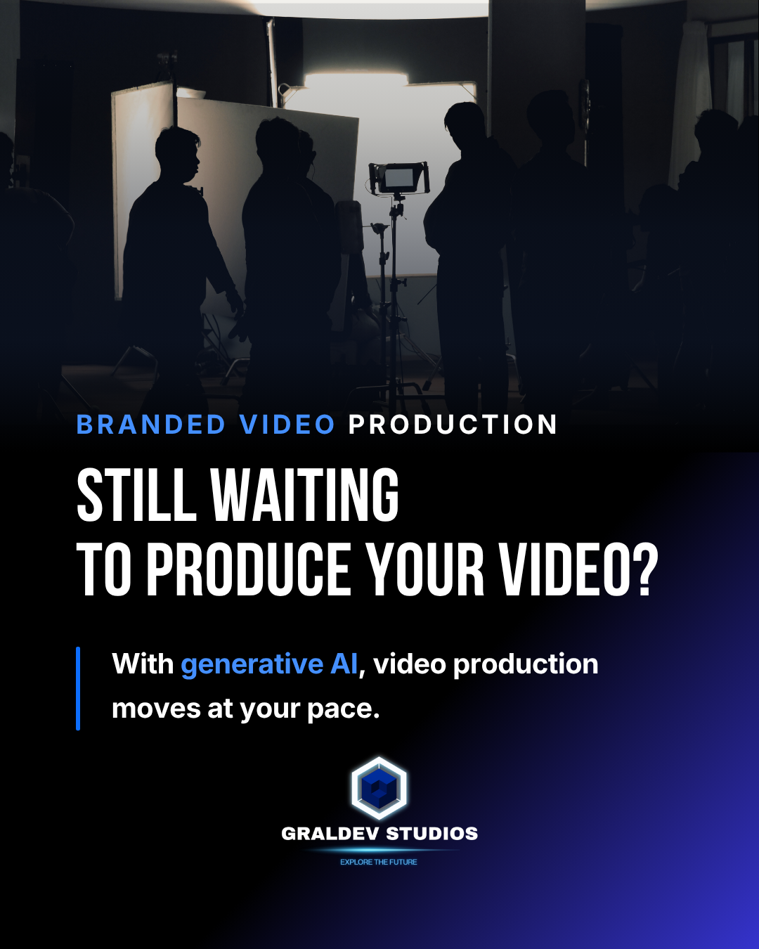 Branded video production with generative AI